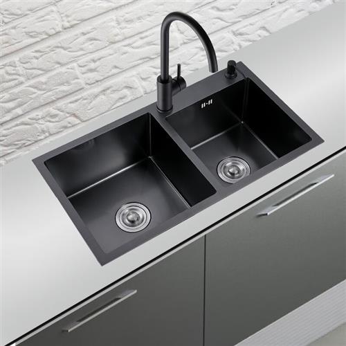 新品厨房水槽双水槽厨房洗菜盆水池洗碗池304不锈钢水盆厨房加厚