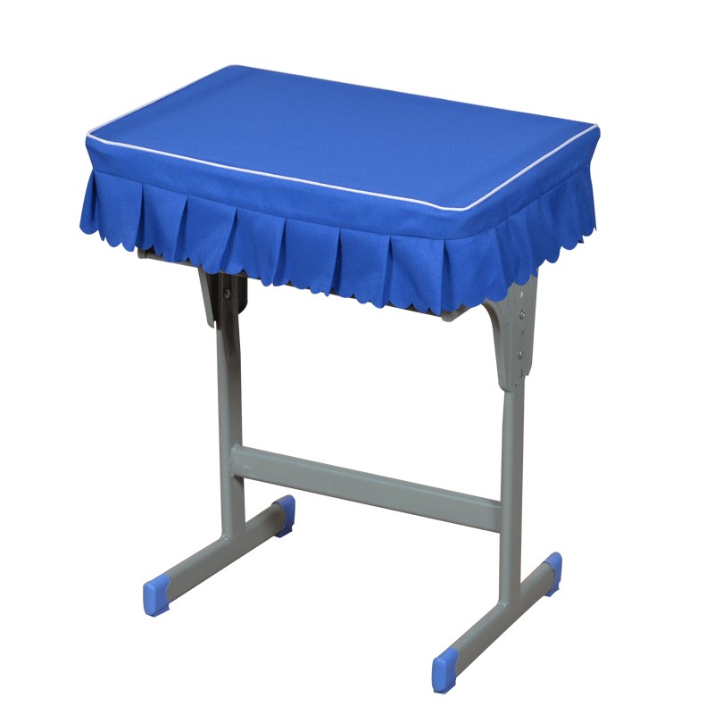 网红学生桌布蓝色课桌罩学校教室单人40×60桌布定制中小学双人课