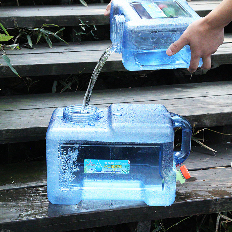 用外水桶带龙头车载水箱家户储水B用纯净桶矿泉水饮水蓄水大塑料