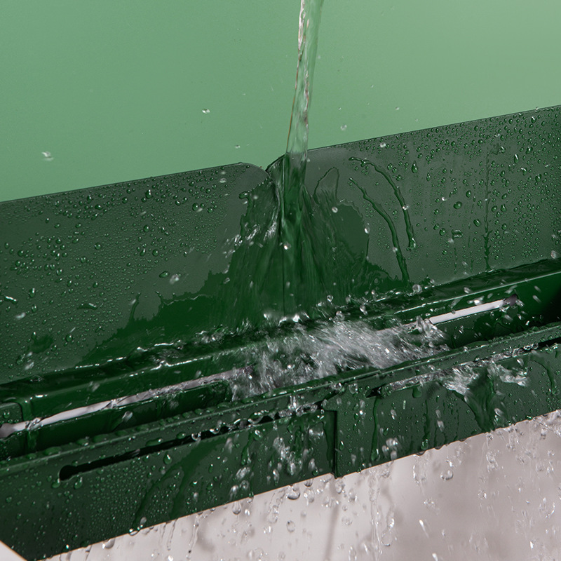 多功能水槽挡水板置物架防溅可伸缩收纳沥水篮厨房水槽水槽置物架