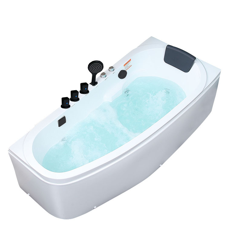 新款家用小户型扇形弧形亚克力浴缸独立式冲浪按摩恒温日式浴盆1