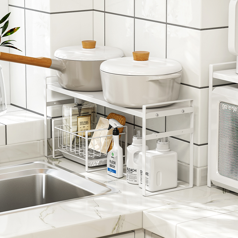 。御仕家厨房洗洁精清洁剂置物架橱柜内洗手液R收纳上水槽窗台整