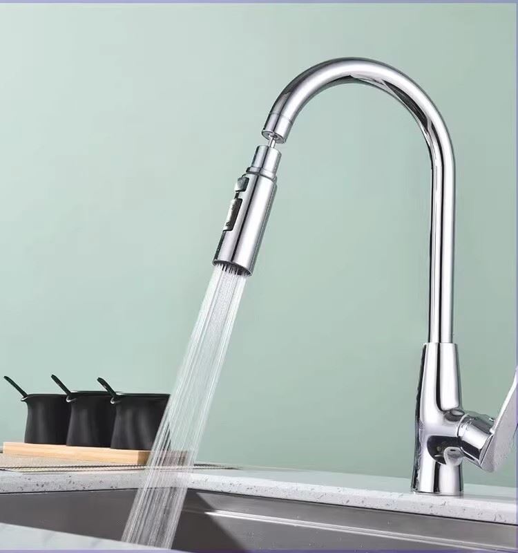 厨房水龙头多功能刮洗器万向增压延伸器水嘴实用可旋转防溅起泡器
