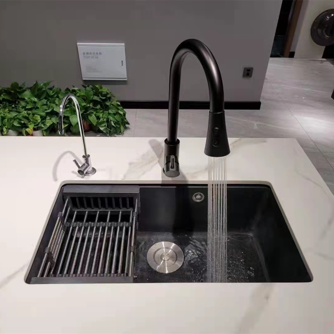 LAUZA/劳萨厨房水槽 ARR4005 ACS7001 花岗岩圆单槽 家用洗菜盆