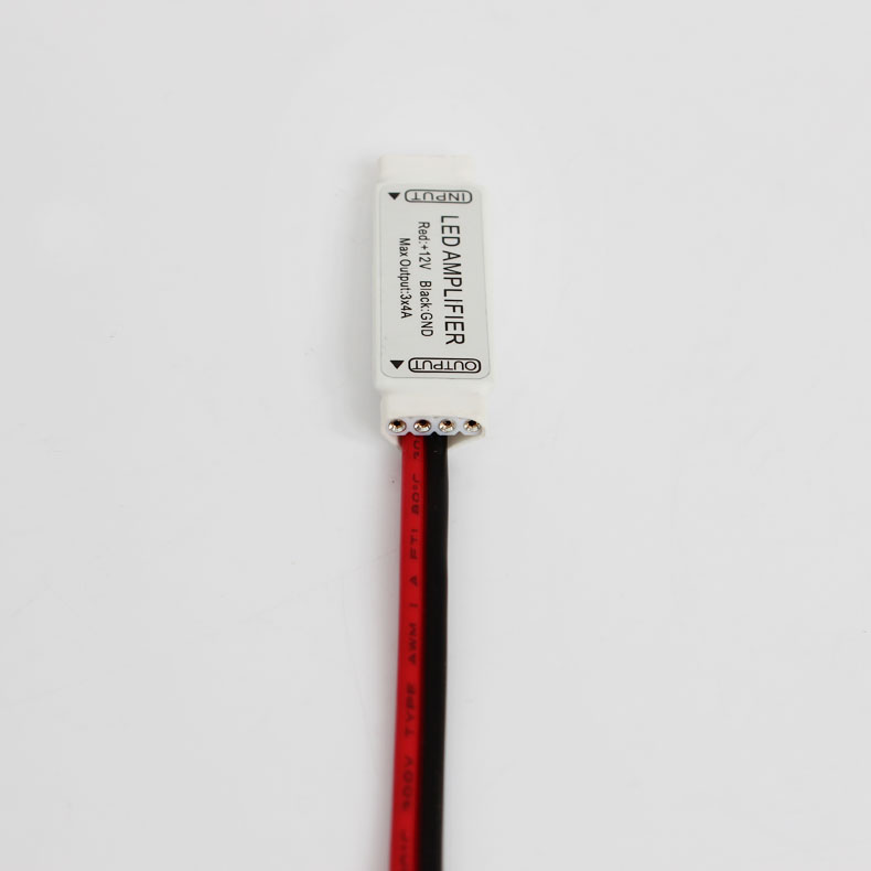 爱德视信号放大器led灯带12v模组灯电源线插头分段开关配件继电器