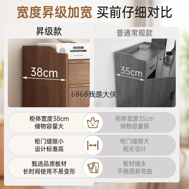 香港澳门包邮实木色餐边柜子客厅靠墙储物柜置物架家用厨房收纳备