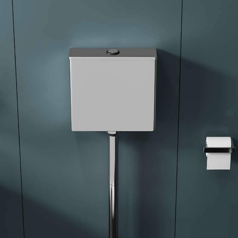 卫生间冲水箱蹲便器家用不锈钢马桶抽水挂墙式蹲坑水箱厕所节能