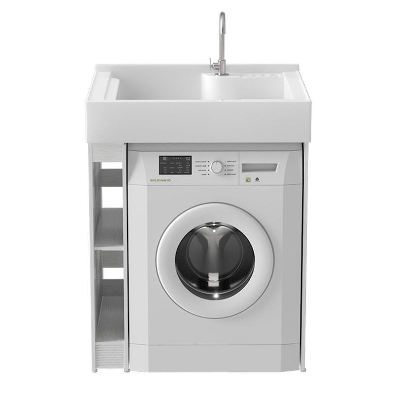 洗衣机和洗面盆洗一台体户柜衣池组合柜小阳台户外下盆置物保护。