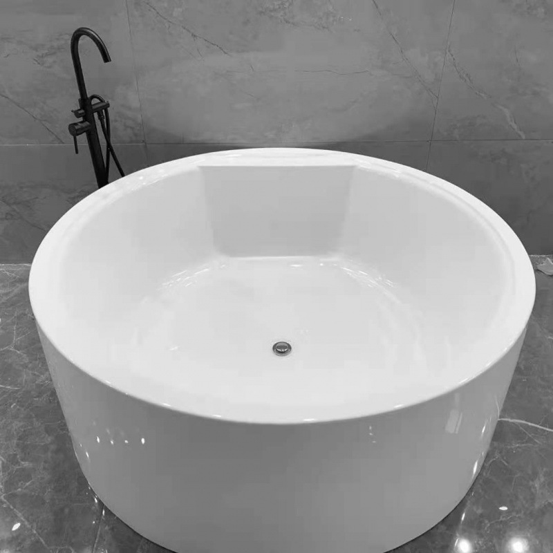 圆形浴缸冲浪按摩智能恒温欧式酒店民宿独立式浴盆轻奢高端浴池