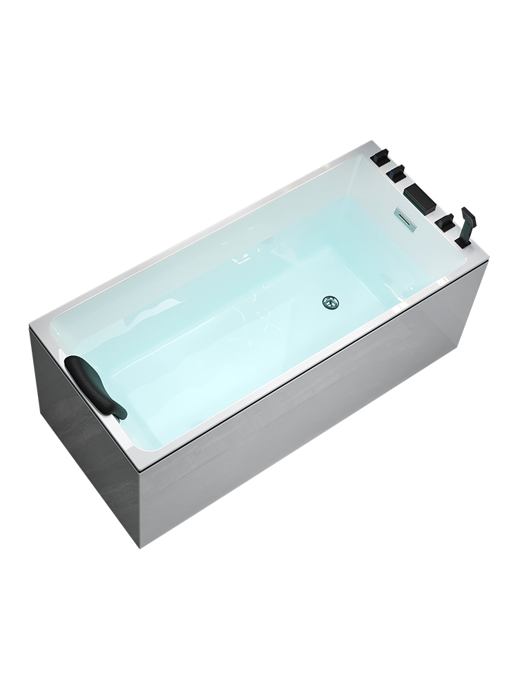 定制尺寸独立式亚克力浴缸小户型成人家用浴盆1.3--1.8米尺寸定制