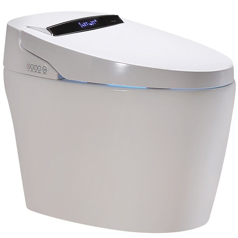 久琥（JHU）智能马桶一体式坐便器全自动翻盖清洗加热烘干无水箱