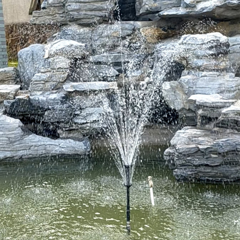 4分家用喷泉喷头蘑菇双层礼花喷泉头水族鱼池景观家花洒喷头配件