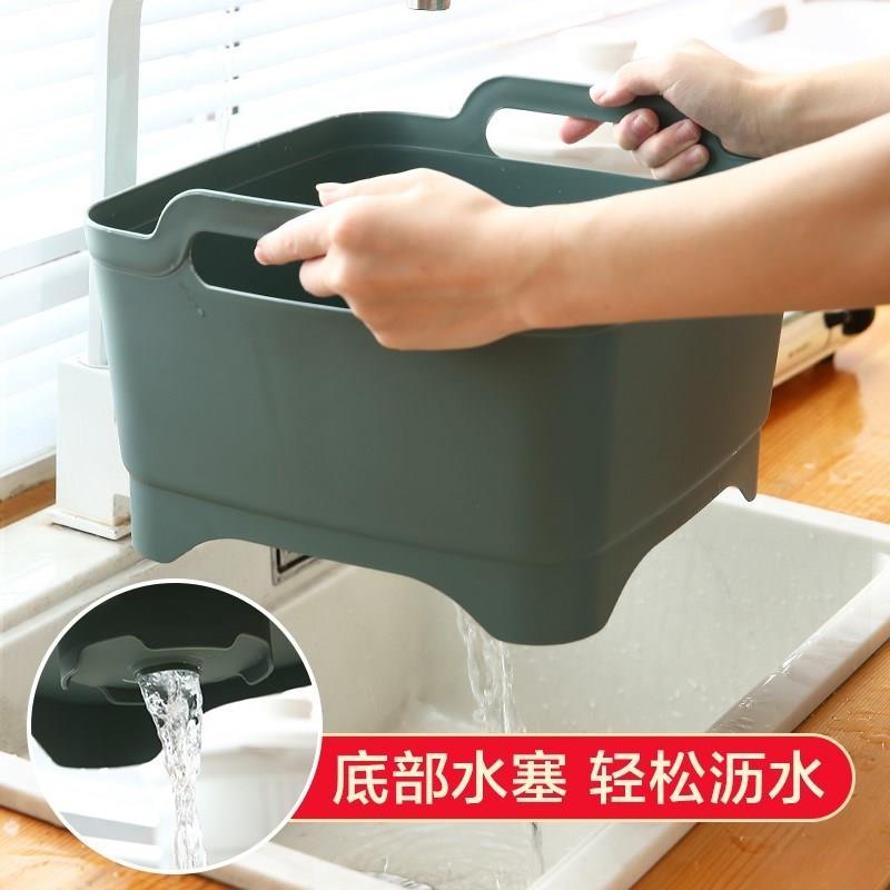 厨房沥水篮洗菜盆家用大号沥水盆滴漏盆洗碗盆水果盆塑料移动水槽