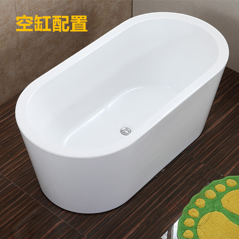 靓勒亚克力日式浴缸1.4-1.8米独立成人深泡按摩浴盆 民宿彩色定制
