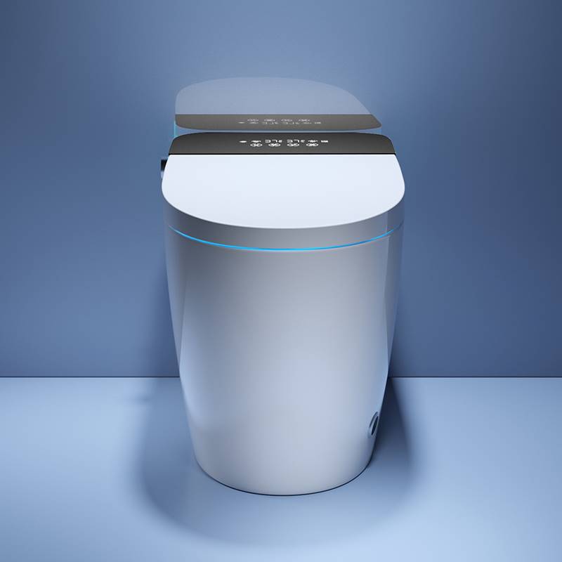 家用智能马桶一体式即热全自动翻盖泡沫盾防溅水无水压限制坐便器