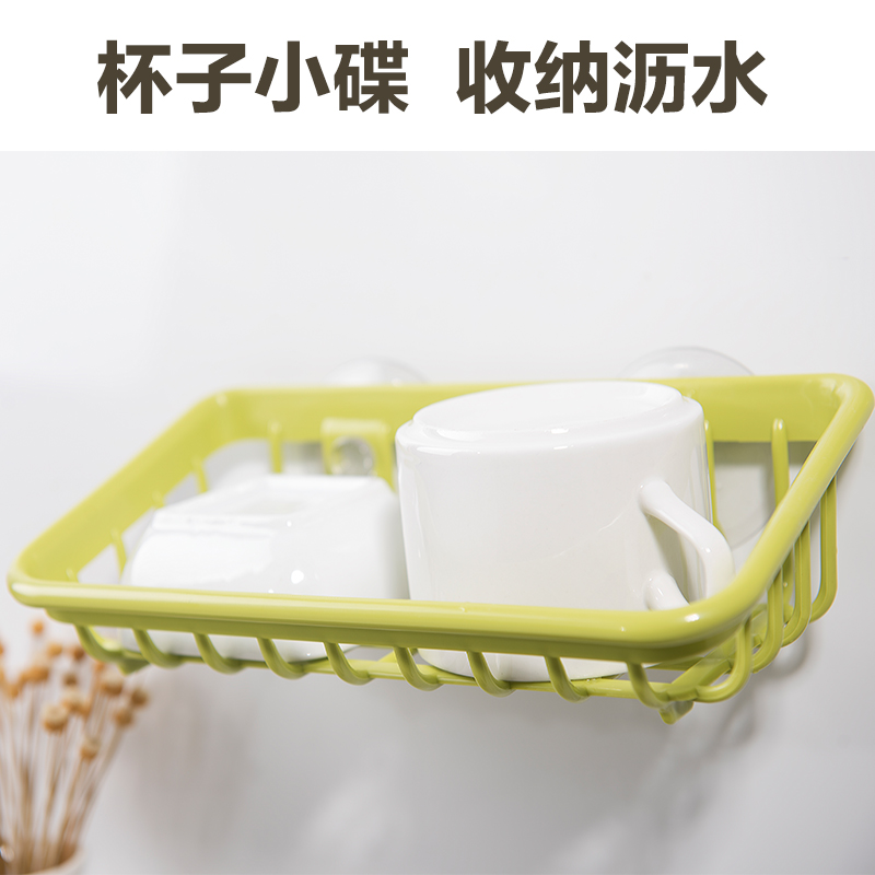 日本进口海绵擦百洁布收纳架厨房壁挂洗碗布抹布沥水架水槽置物架