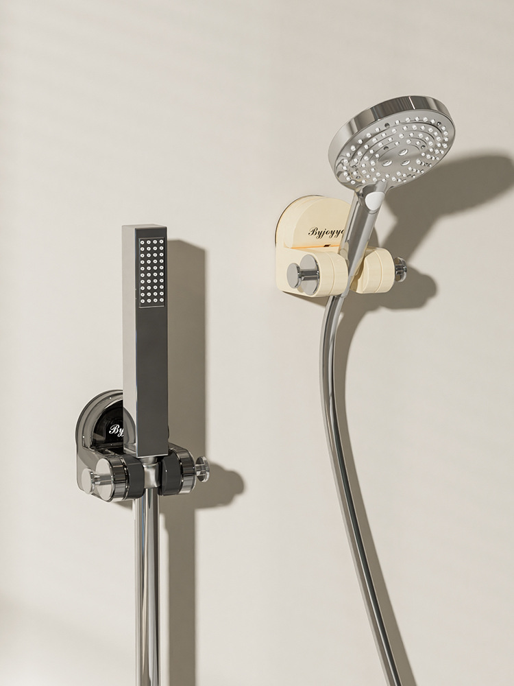 浴室吸盘式花洒支架一体式免打孔淋浴喷头底座家用可调节固定器