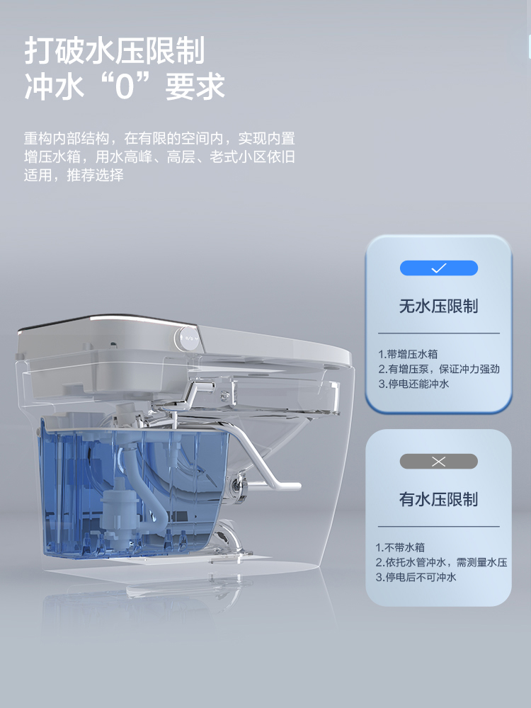 日本帕伊智能马桶家用一体全自动冲水翻盖即热坐便器电动烘干座便