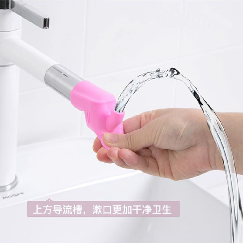 硅胶水龙头延伸器防溅接头旅行便携式儿童洗手器引水器延长器水嘴