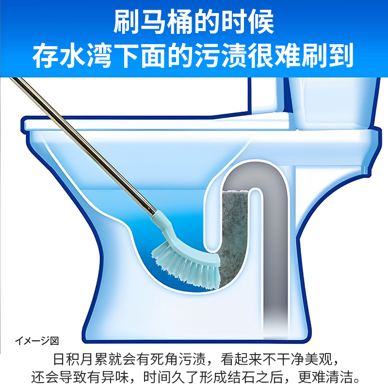 日本小林制药马桶存水湾洗净中泡腾片洁厕块清洁丸除垢剂消臭除味