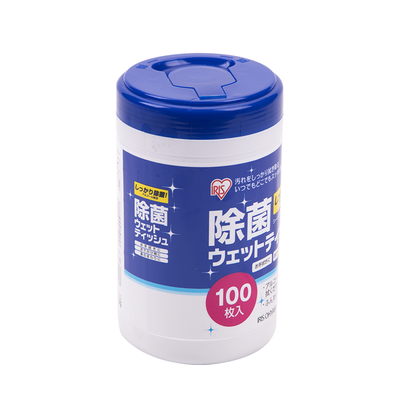 日本iris爱丽思杀菌消毒马桶酒精清洁卫生湿纸巾100抽桶替换成人