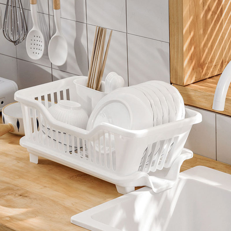 碗碟收纳架水槽沥水碗架家用厨房台面碗筷盘置物架洗碗漏水控水篮