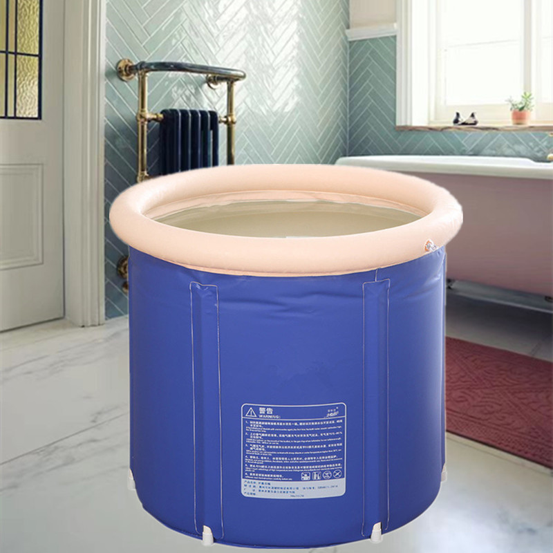 PVC充气浴缸大人洗澡桶冰浴泡澡桶家用浴盆折叠圆形浴桶冰浴设备