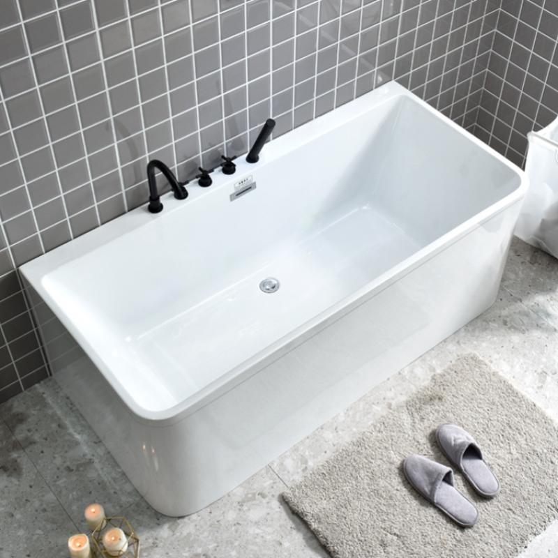 新品浴缸a小型普通移动双人情侣方形大可老户型高端式复古豪华迷