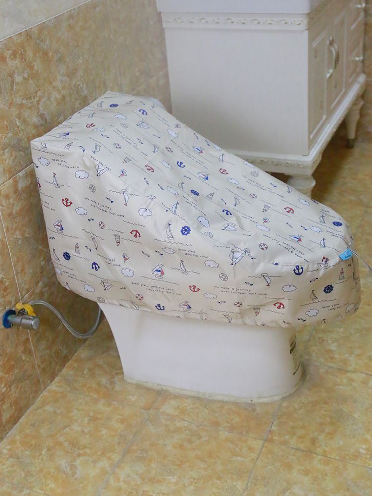 智能马桶套防水罩淋浴套坐便器全包罩水箱罩通用马桶盖罩溅水加。