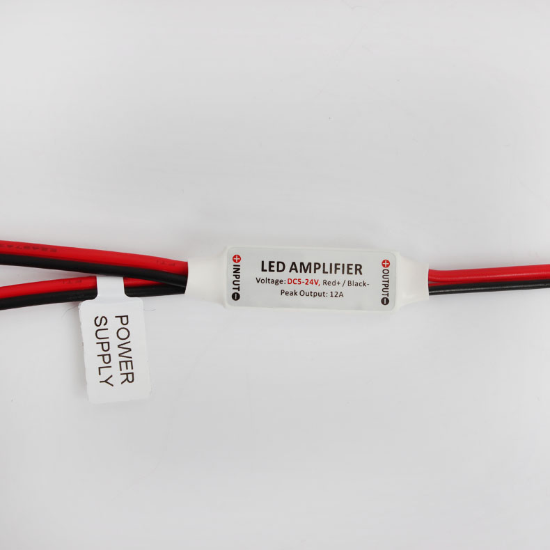 爱德视信号放大器led灯带12v模组灯电源线插头分段开关配件继电器