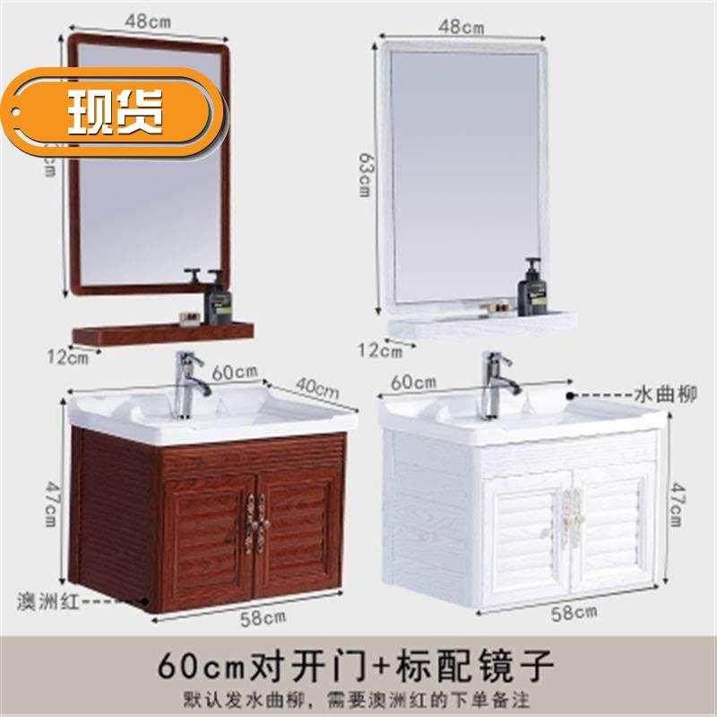 欧式卫生间浴室镜柜卫浴置物架镜箱组合带灯壁挂洗手间镜子镜小型