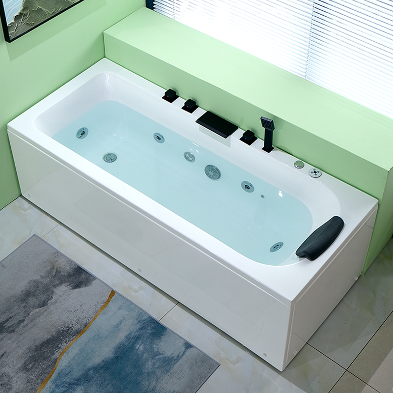 科特亚克力家用小户型冲浪按摩恒温智能浴缸现代简约方形浴池