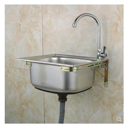 304不锈钢水槽大小单槽 带支撑架子套餐 洗菜盆洗碗池洗手盆包邮