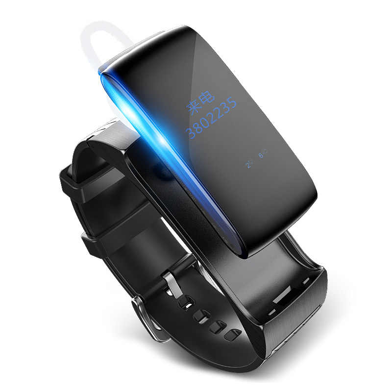 【天天特价】智能手环蓝牙耳机运动手表通话防水健康睡眠监测计步