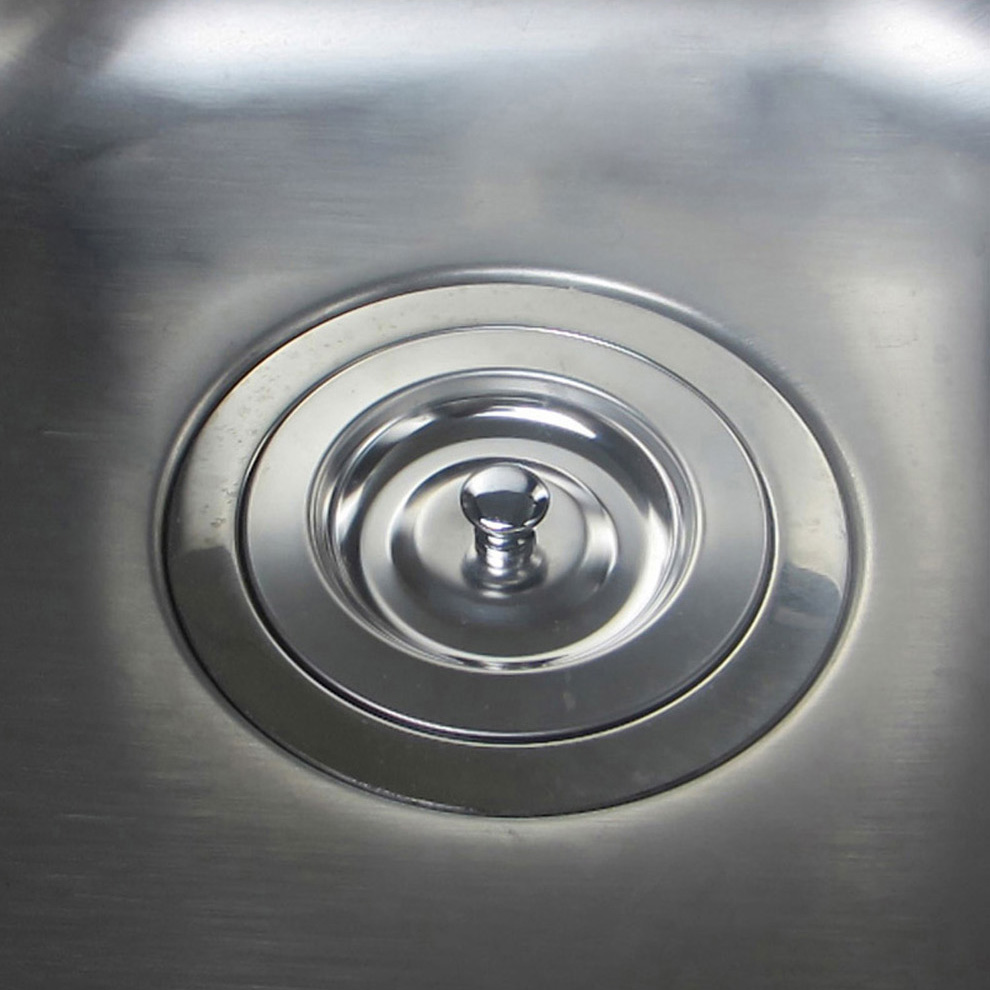 大信樱花水槽密封塞88mm盖子墨林洗碗池水槽通用304不锈钢堵水盖