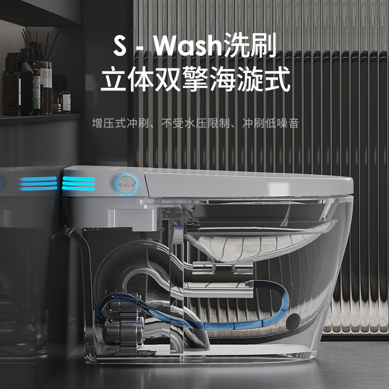 【日本原装进口】ΤΟΤΟ新款全自动翻盖家用双水即热式智能马桶