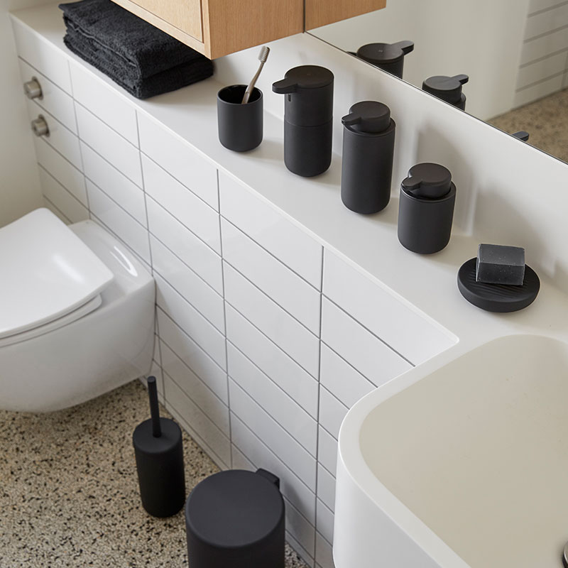 丹麦代购 Zone 北欧ins风莫兰迪陶瓷马桶刷洁厕套装卫生间刷子