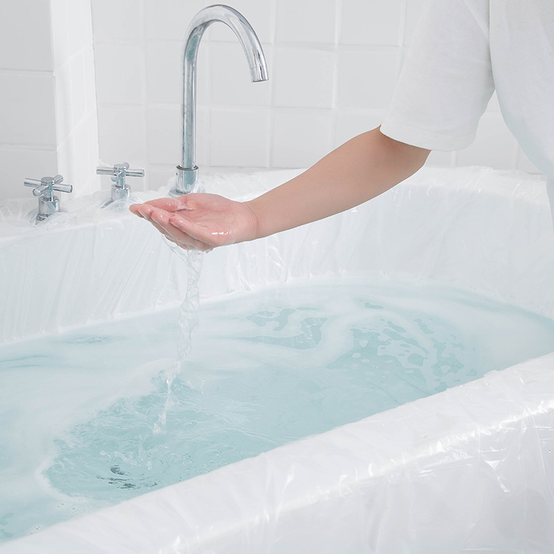 新疆包邮哥10只装旅行酒店浴缸浴桶一次性泡澡袋洗澡加厚塑料家用