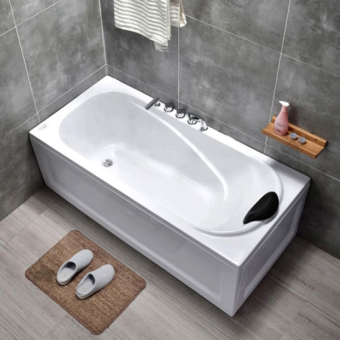 日式亚克力浴缸小户型家用成人恒温加热冲浪按摩浴盆1.2-1.8米