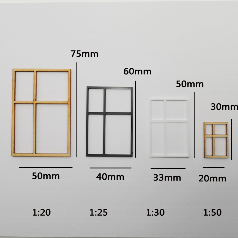 手工制作户型沙盘门窗户模型小房子窗小号剖面建筑DIY小屋设计窗
