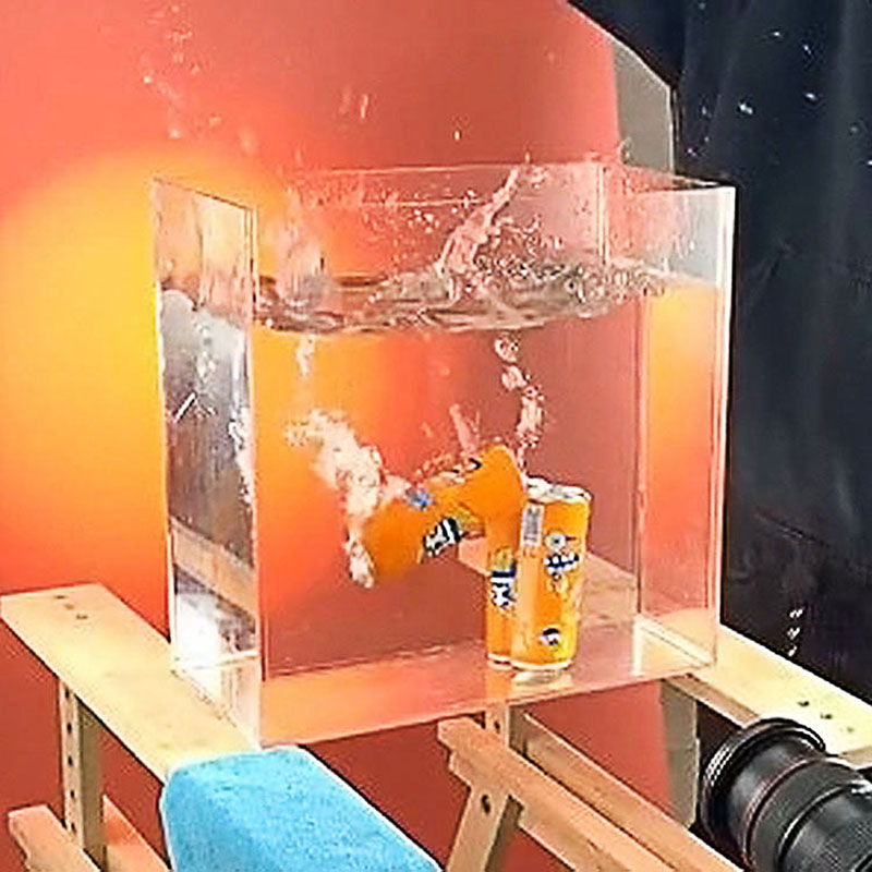 高清亚克力拍摄深水缸摄影专用悬浮照相浅水槽有机玻璃缸透明定做