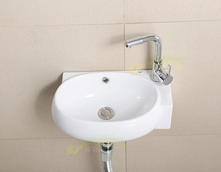 简易洗脸盆柜组合挂墙式迷你洗手盆小户型卫生间面盆厕所阳台陶瓷