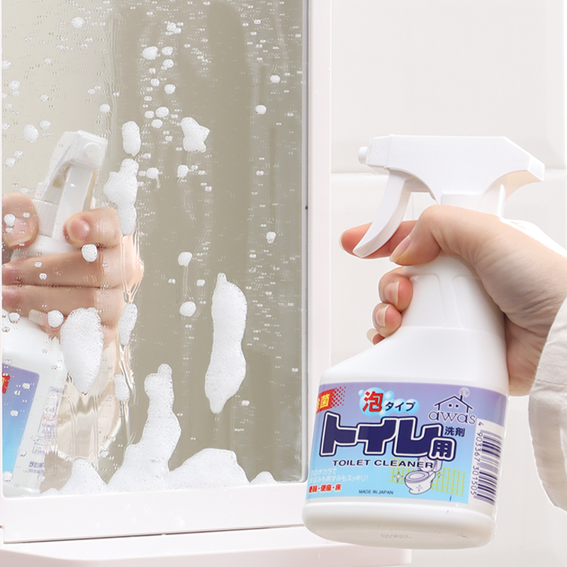 日本进口泡沫型马桶清洁剂厕所除臭去污洁厕灵坐便器除垢喷剂3瓶