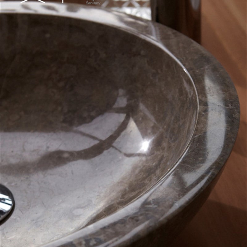 推荐台上盆圆形艺术大理石陶瓷洗面盆台上洗手盆家用台盆卫生间洗