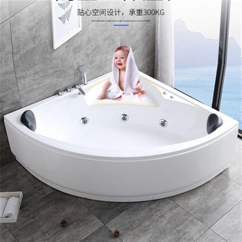 塑料扶手热浴防堵三角形可坐超大冷热水浴缸独立便携桑拿浴大缸
