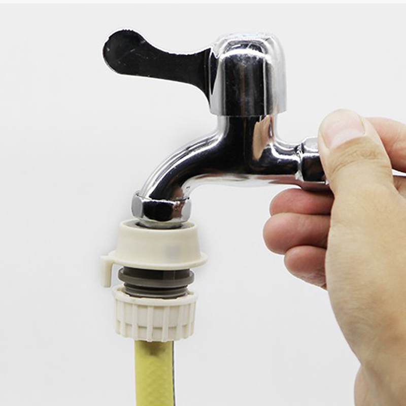 洗车水管接头工程塑料卡扣式配件 家用洗衣机龙头4分水管快接转换