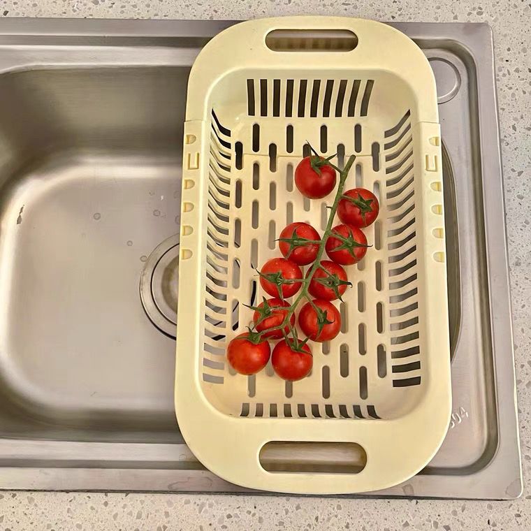 厨房伸缩洗菜盆水槽沥水篮菜篮子洗菜篮茶几客厅水果盘洗水果家用