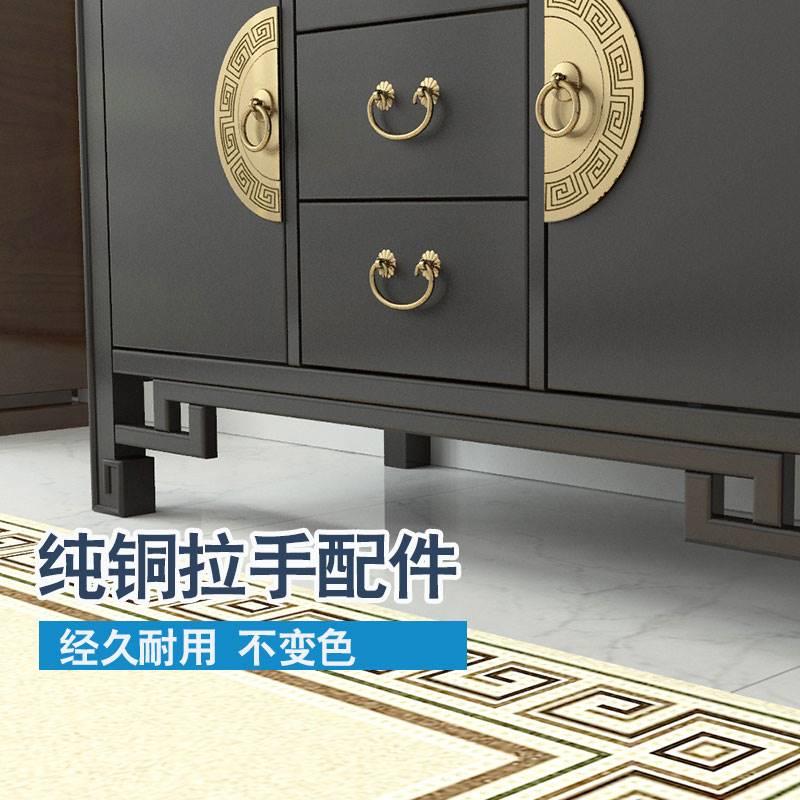 新中式浴室柜组合实木落地橡木古典洗手台洗脸盆卫生间洗漱台盆柜