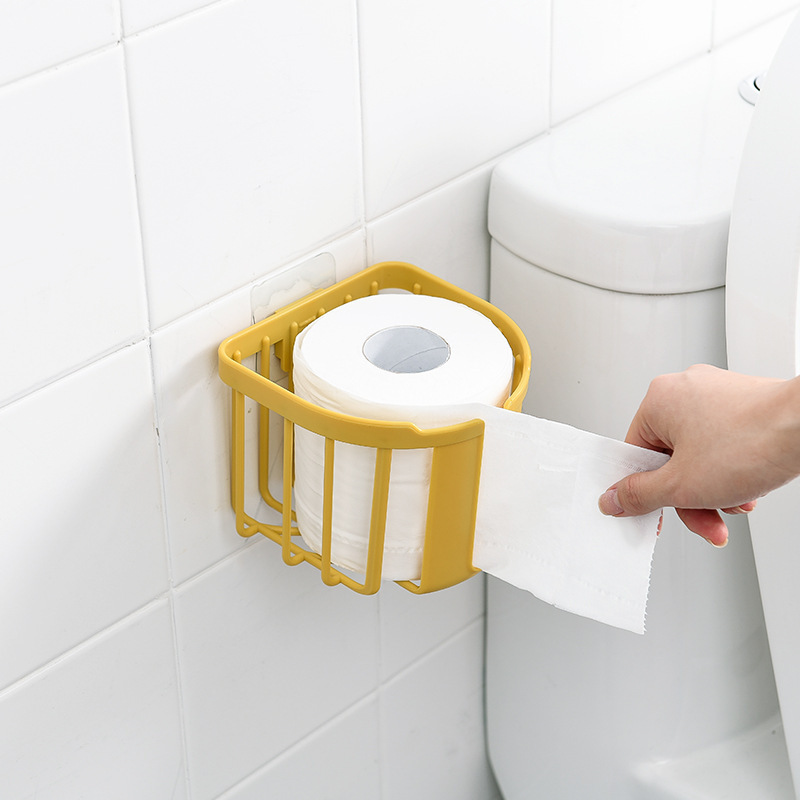 马桶边置物架厕所放卫生纸卷纸挂架篓卫生间抽纸纸巾专用盒壁挂式