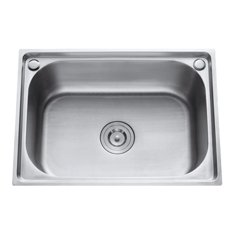 樱茂厨房单槽小单盆加厚拉丝SUS304不锈钢洗菜槽洗碗盆大水槽水盆